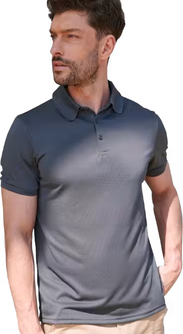Man in polo shirt