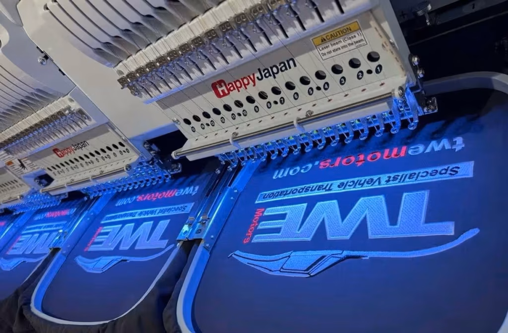 items being branded with a company logo